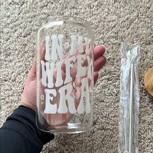 WIFEY ERA glass tumbler!✨🪩